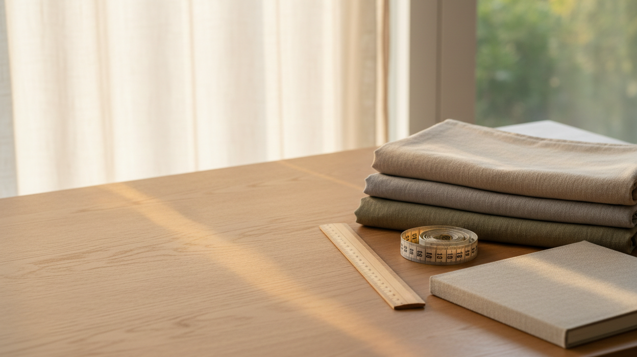 Neutral linen fabrics for pants fit, comfort, and sizing guide