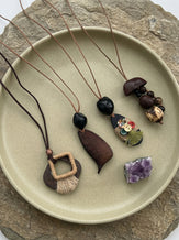 Artisanal Woodland Pendant Necklace by LINTICO
