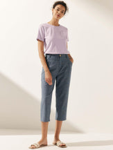 Stretch-Knit Bamboo Classic Basic Tee BELLE - TOPS-Bamboo Tees