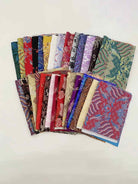 Yarn-Dyed Fabric Scraps for Clothes & Patchwork (10 Pieces) - Brocade / Medium - ACCESSORIES-Others