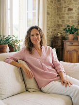 100% Linen Dress Shirt JOANNA by LINTICO for women
