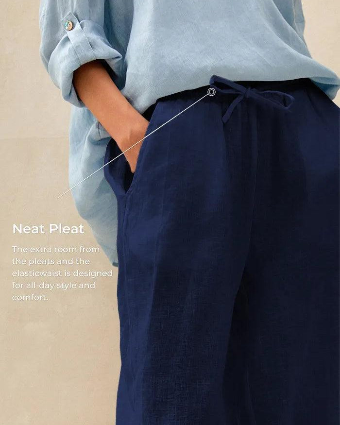 100% Linen Classic Pants SELAH - BOTTOMS-Linen