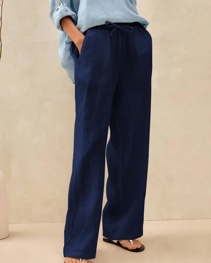 100% Linen Classic Pants SELAH - BOTTOMS-Linen
