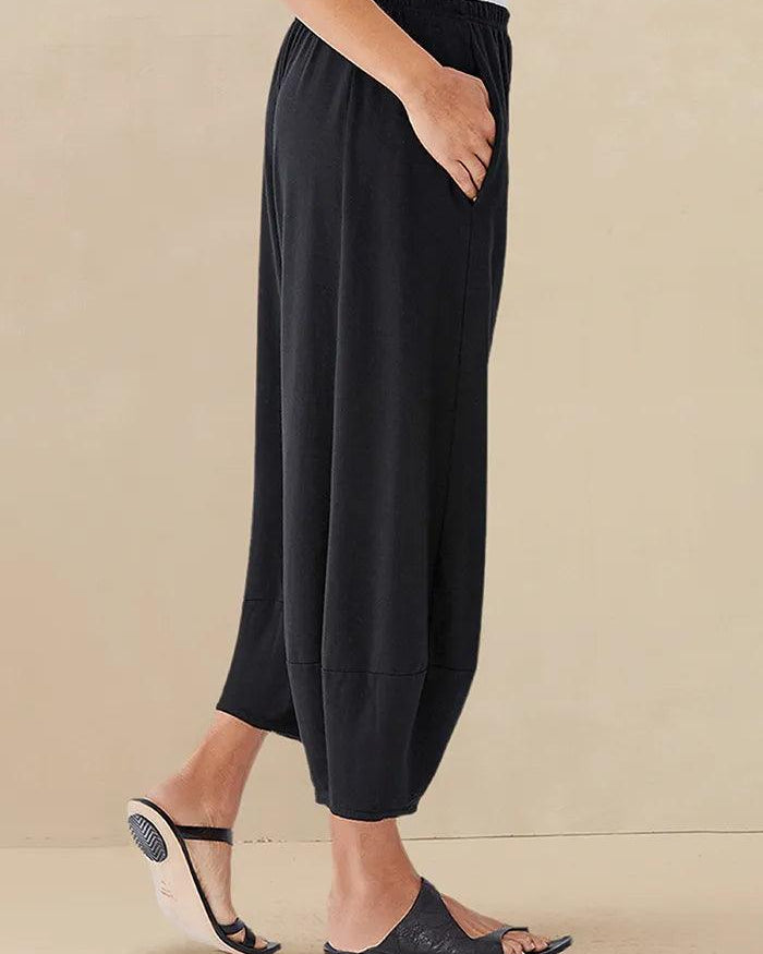 100% Linen Crop Pants RORY - BOTTOMS-Linen