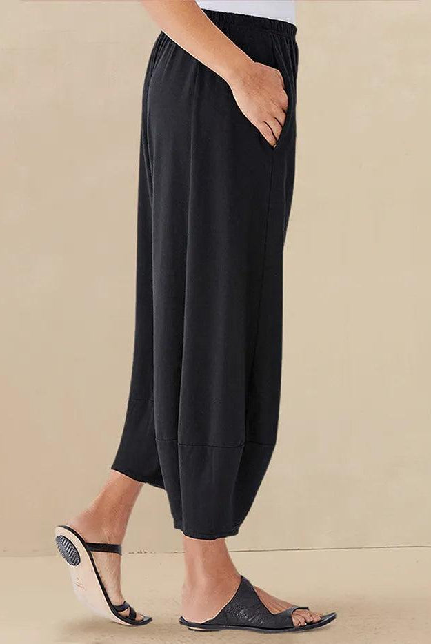 100% Linen Crop Pants RORY - BOTTOMS-Linen