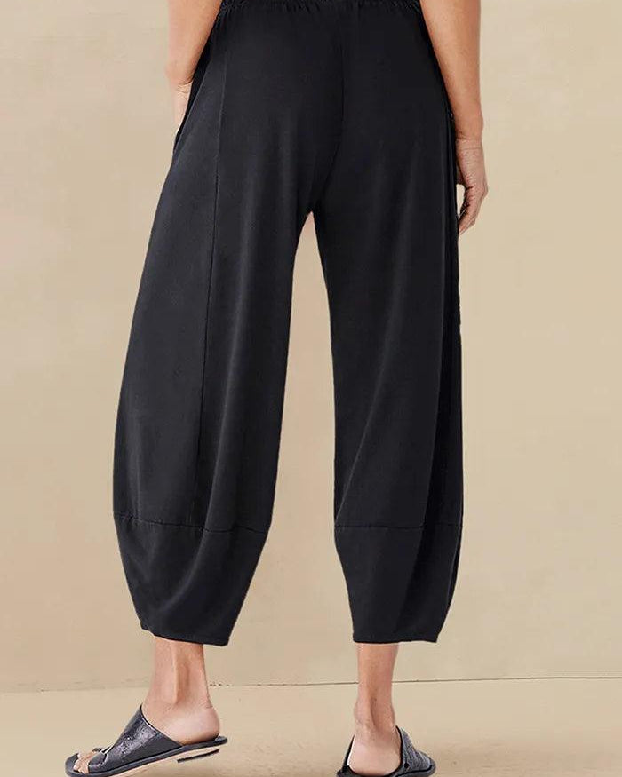 100% Linen Crop Pants RORY - BOTTOMS-Linen