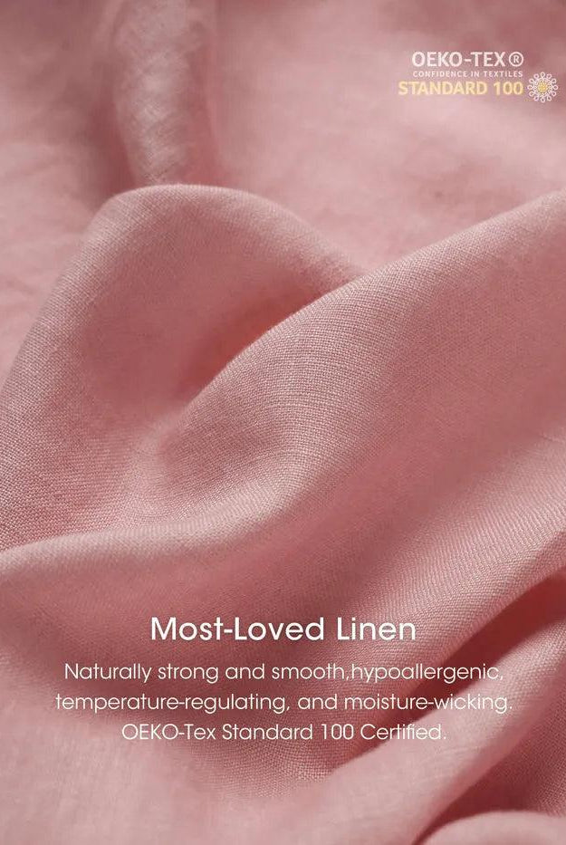 100% Linen Peter Pan Collar 3/4 Sleeve Shirt ASTRID - TOPS-Linen Button Down Shirts