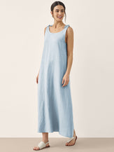 100% Linen Camisole Dress QEARL by LINTICO for women