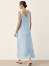 100% Linen Camisole Dress QEARL by LINTICO for women