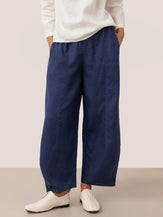 100% Linen Classic Ankle Pants ZOE by LINTICO for women