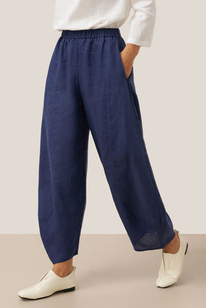 100% Linen Classic Ankle Pants ZOE by LINTICO for women