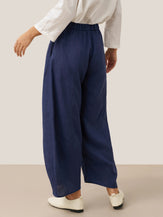 100% Linen Classic Ankle Pants ZOE by LINTICO for women