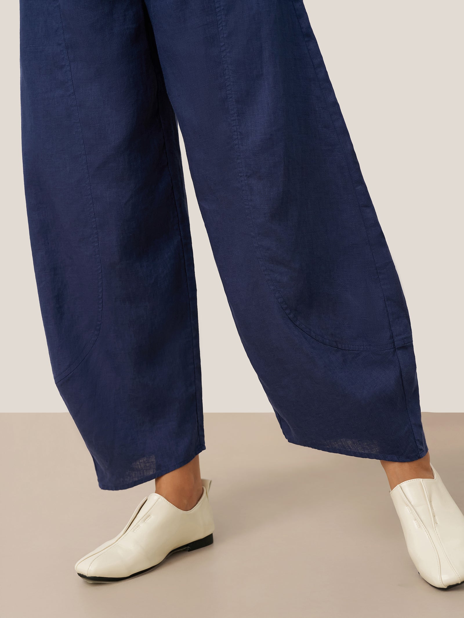 100% Linen Classic Ankle Pants ZOE by LINTICO for women
