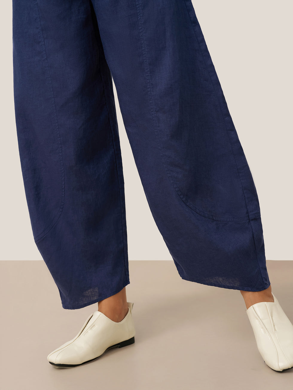 100% Linen Classic Ankle Pants ZOE by LINTICO for women