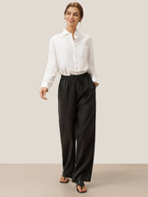 100% Linen Classic Pants LYON by LINTICO for women