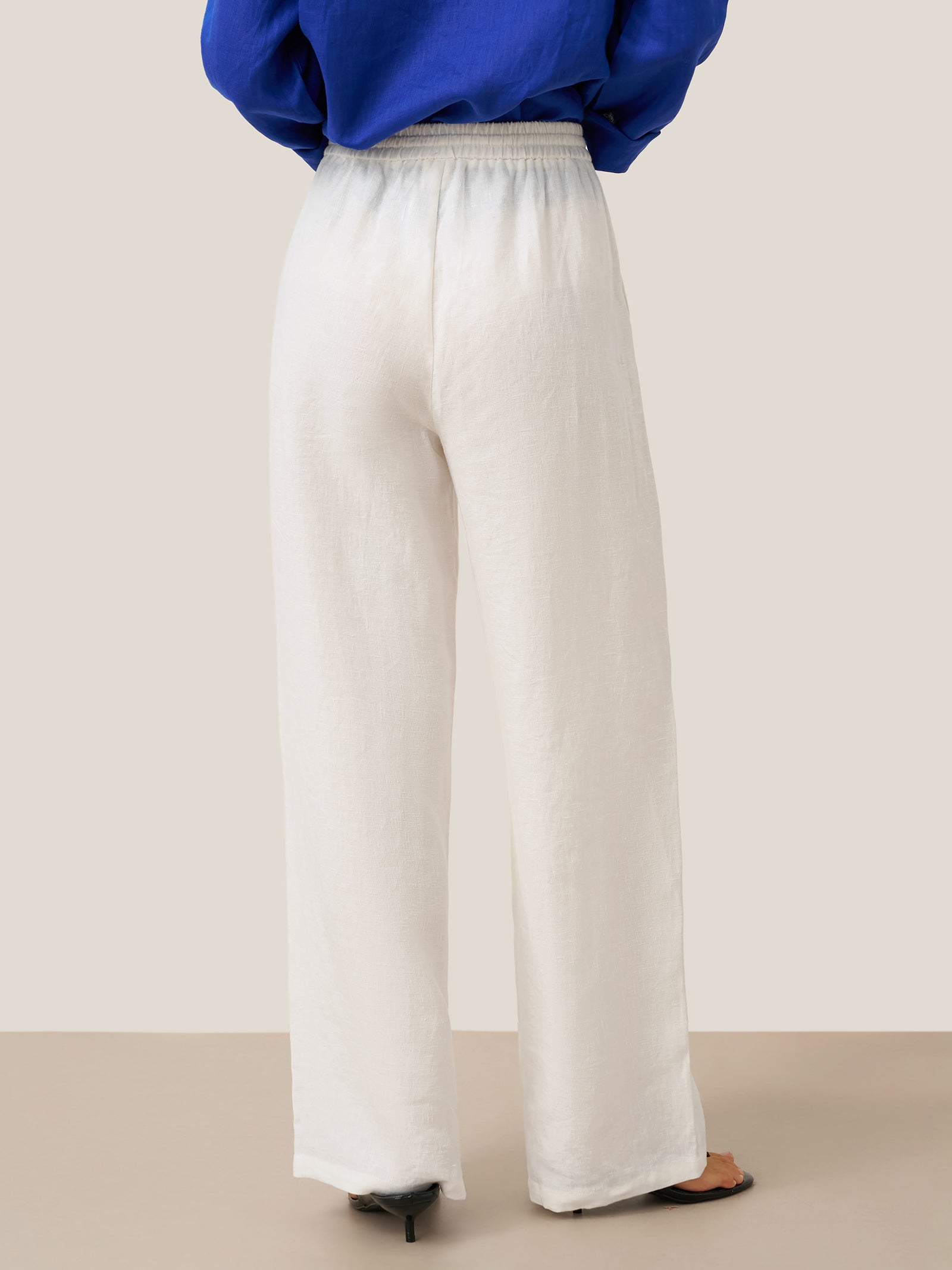 100% Linen Classic Pants LYON by LINTICO for women