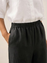 100% Linen Crop Pants RORY by LINTICO for women