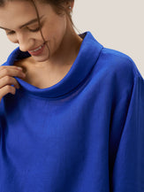 100% Linen Draped Neck Top HOLLIS by LINTICO for women