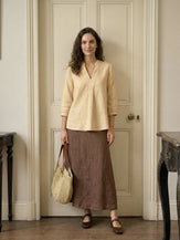 100% Linen Dress Shirt JOANNA by LINTICO for women