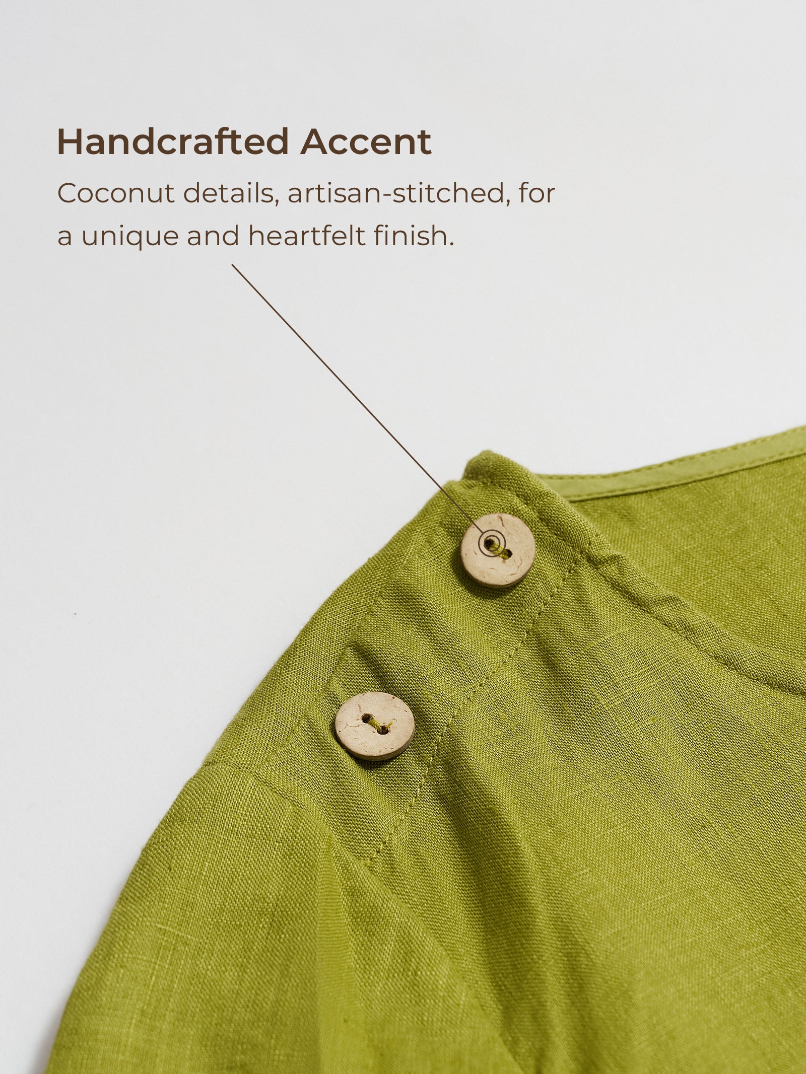100% Linen Eyelet Short Sleeve Mini Dress LIA by LINTICO for women