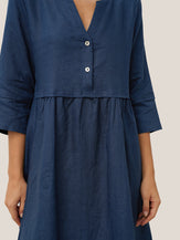 LINTICO women's linen outfit with maxi dress and midi dress