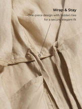 100% Linen One-Piece Belted Maxi Dress CORA by LINTICO for women