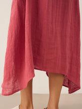 100% Linen Strappy Maxi Dress & Cover-Up Set UNA by LINTICO for women