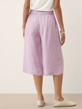 100% Linen A-Line Bermuda Shorts RAVENNA by LINTICO for women