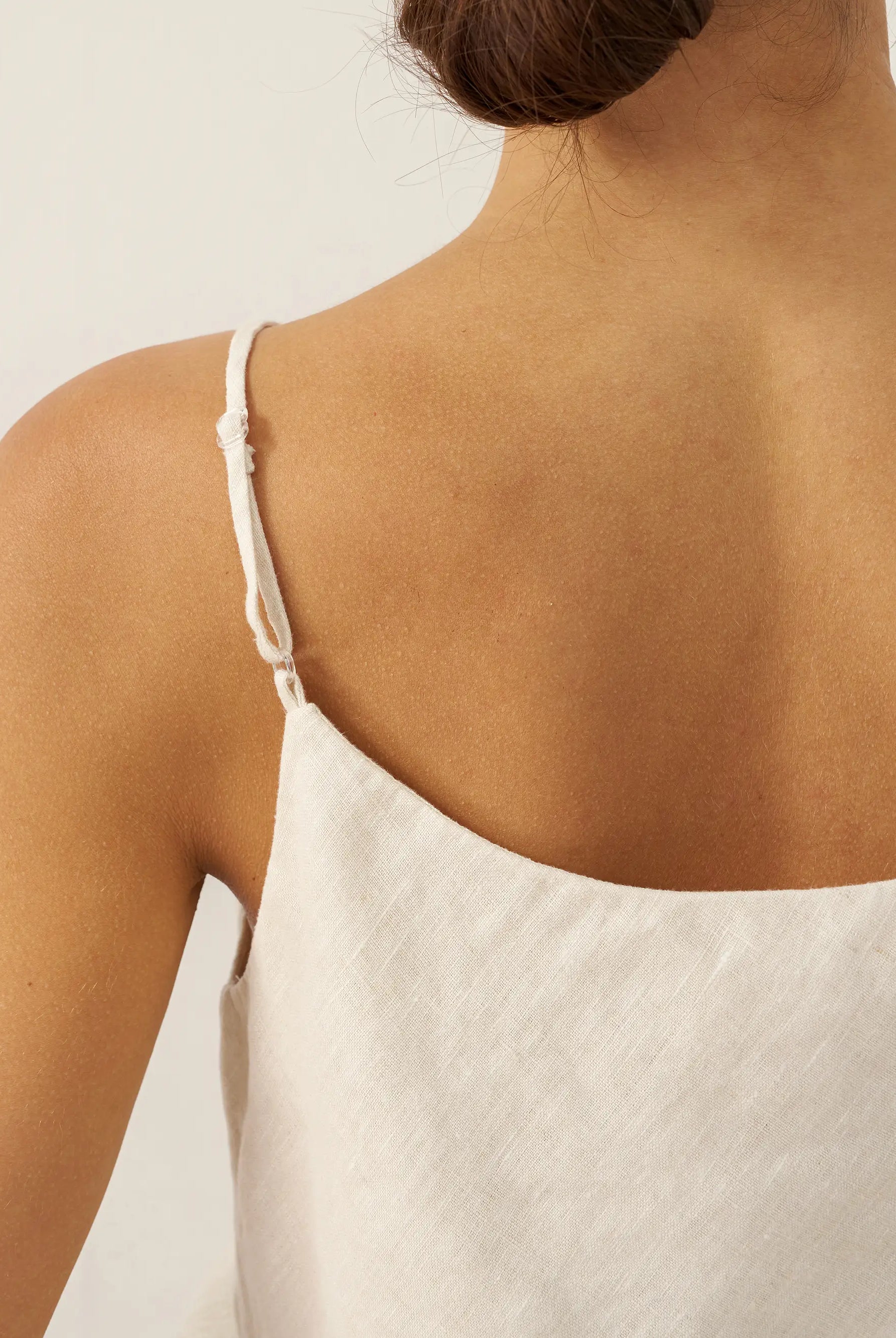100% Linen Beaded Hem Camisole Bree by LINTICO for women