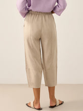100% Linen Crop Pants RORY by LINTICO for women