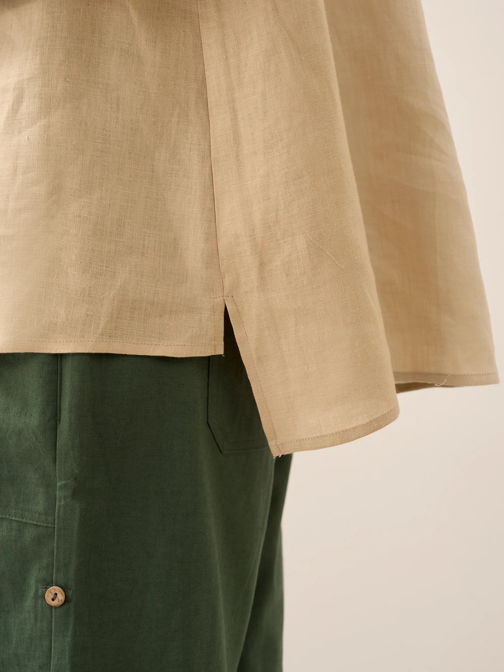 100% Linen Dress Shirt JOANNA by LINTICO for women