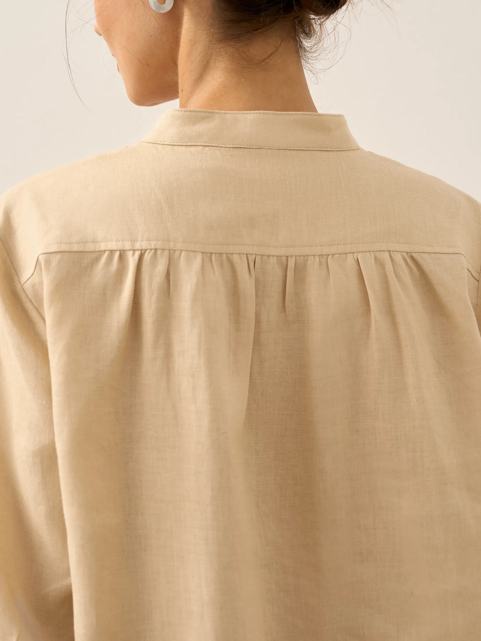 100% Linen Dress Shirt JOANNA by LINTICO for women