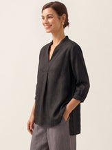 100% Linen Dress Shirt JOANNA by LINTICO for women