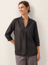 100% Linen Dress Shirt JOANNA by LINTICO for women