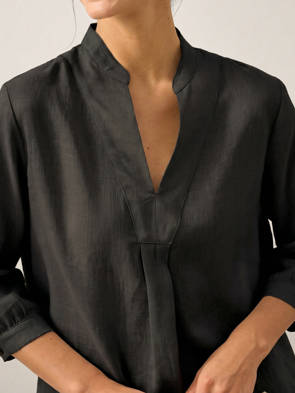 100% Linen Dress Shirt JOANNA by LINTICO for women
