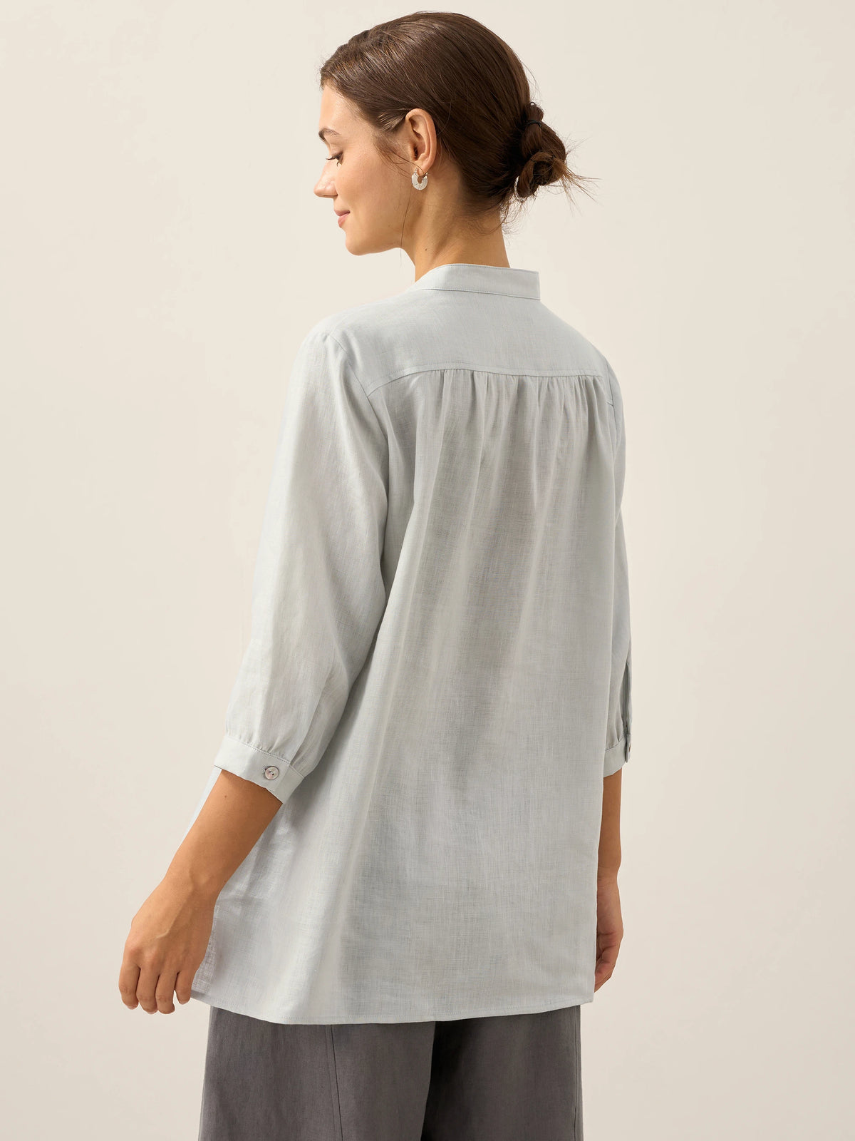 100% Linen Dress Shirt JOANNA by LINTICO for women