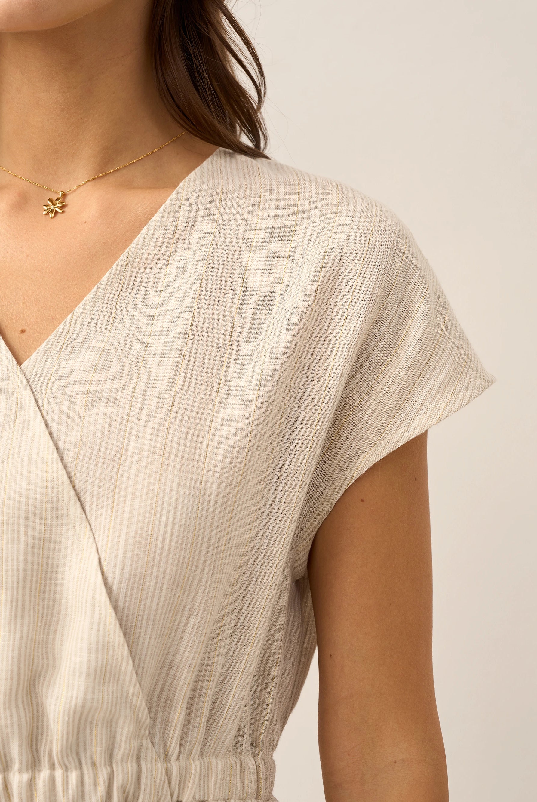 LINTICO women's linen outfit with midi dress and mini dress