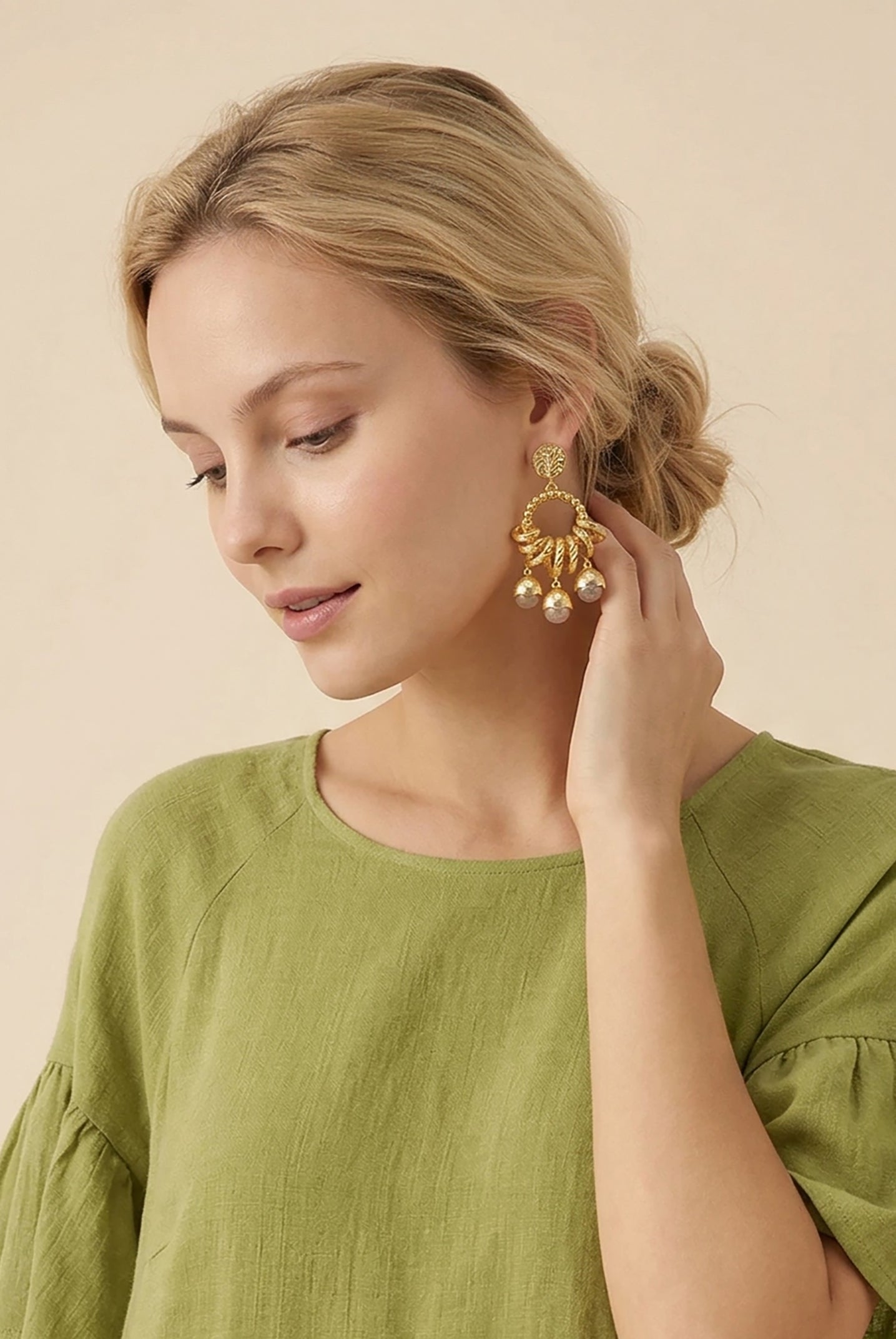 Vintage Fruit Charm Statement Earrings by LINTICO