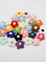 Hand-Knitted Yarn Flowers by LINTICO