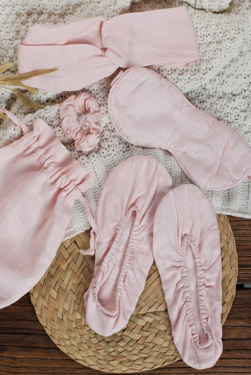Linen Sleep and Travel Comfort Set by LINTICO for women