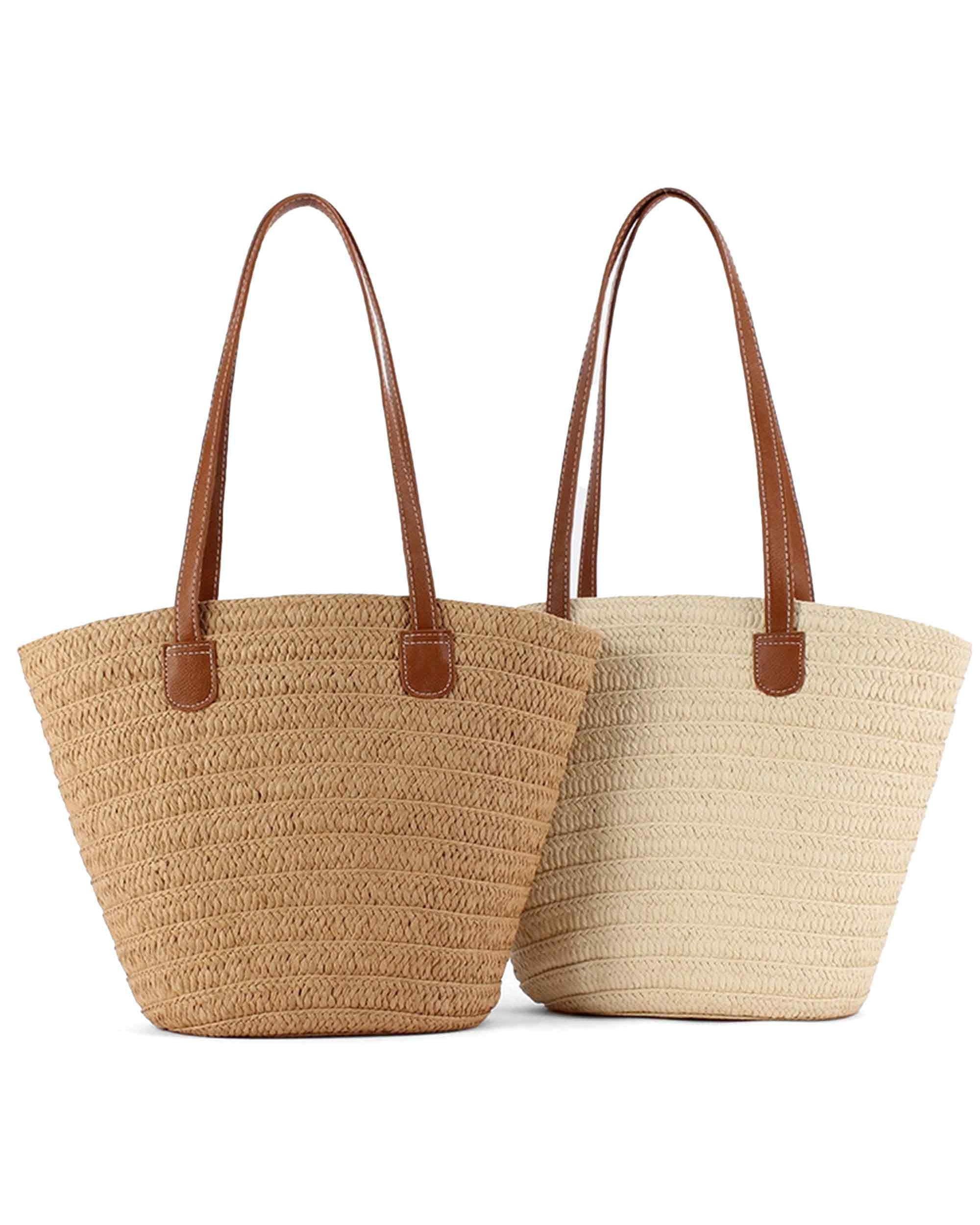 Flat Strap Trapezoid Tote - ACCESSORIES-Bag