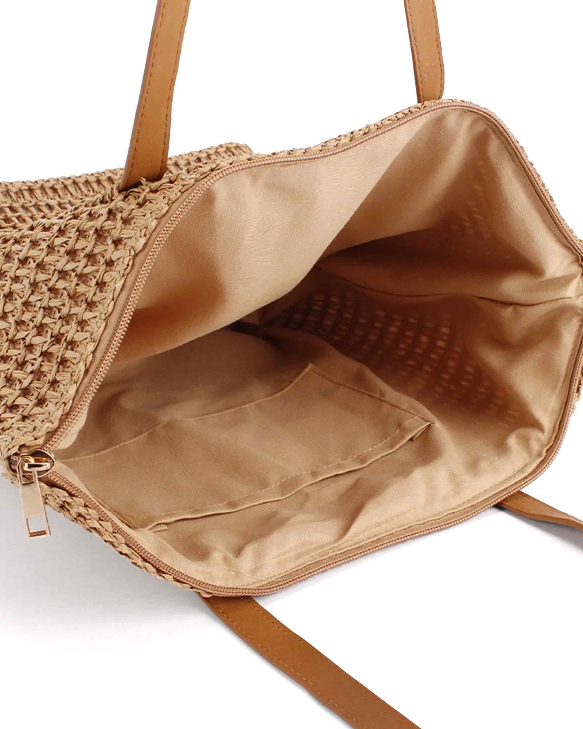 Woven Tapered Tote - ACCESSORIES-Bag
