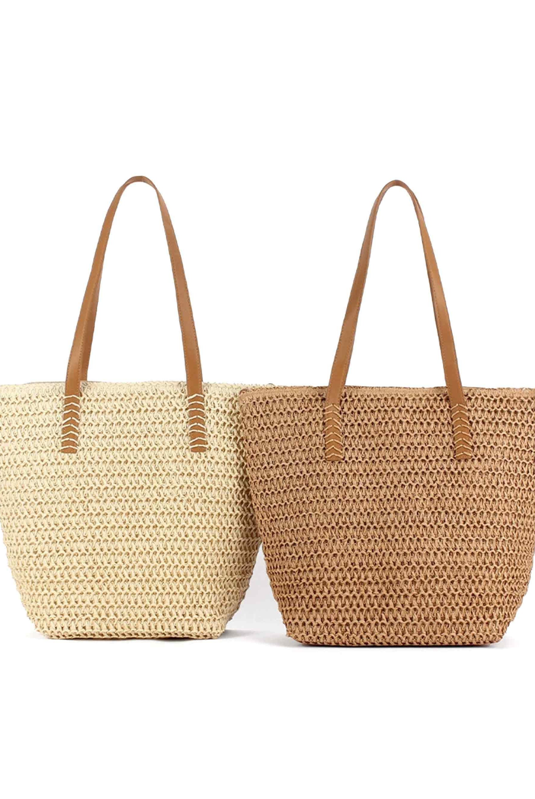 Woven Tapered Tote - ACCESSORIES-Bag