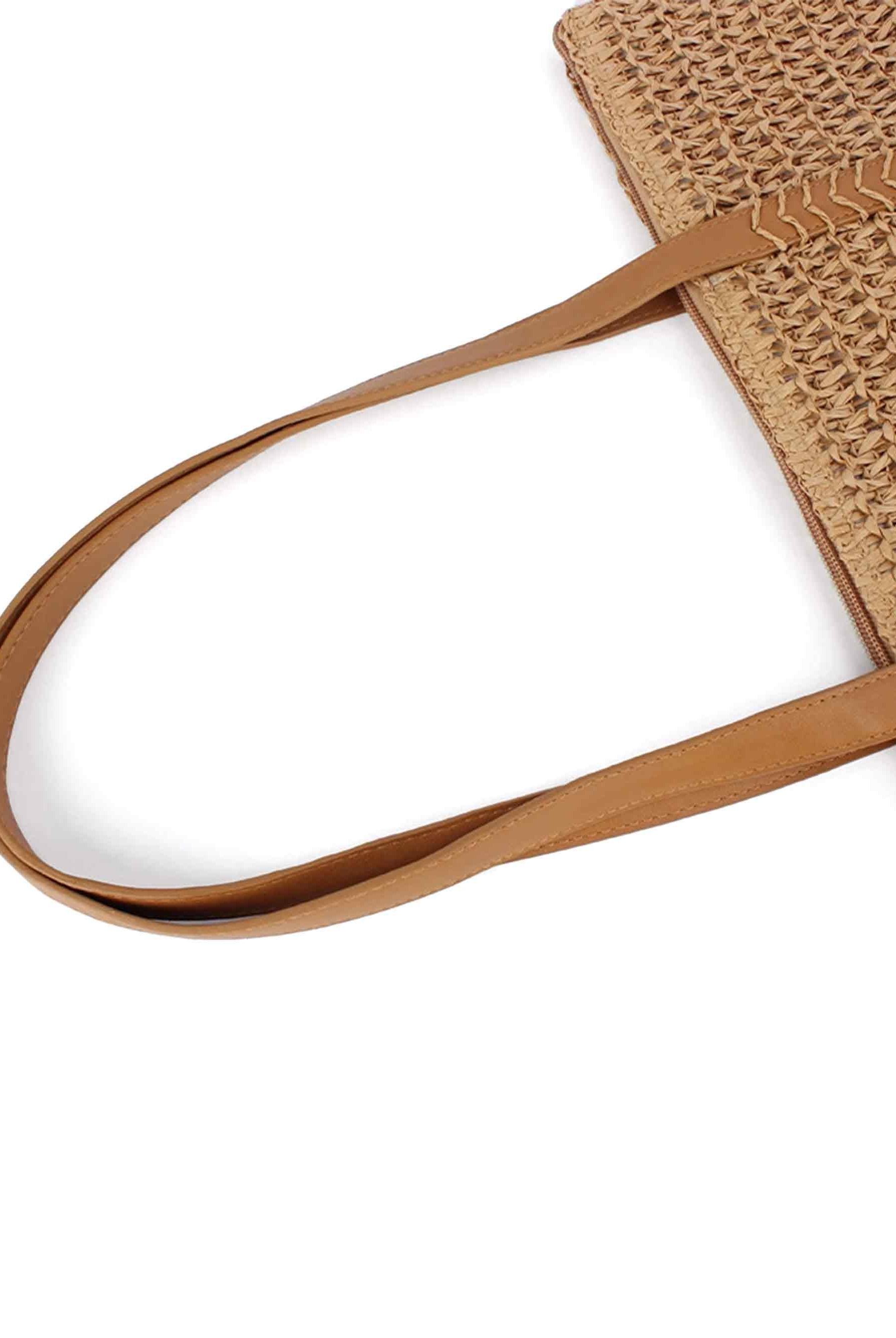 Woven Tapered Tote - ACCESSORIES-Bag