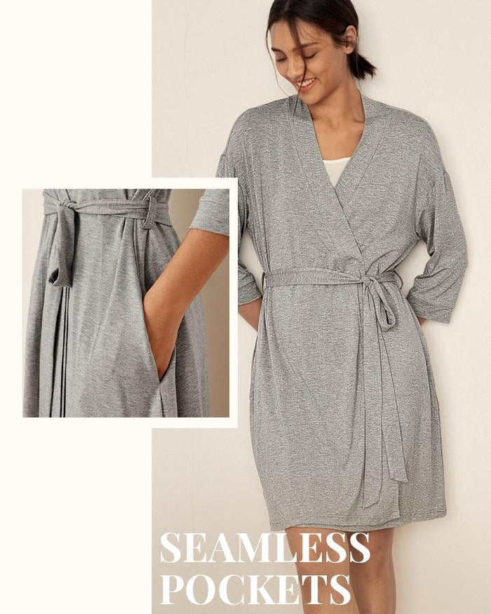 Bamboo Kimono Robe EVE - LOUNGEWEAR-Bamboo PJS