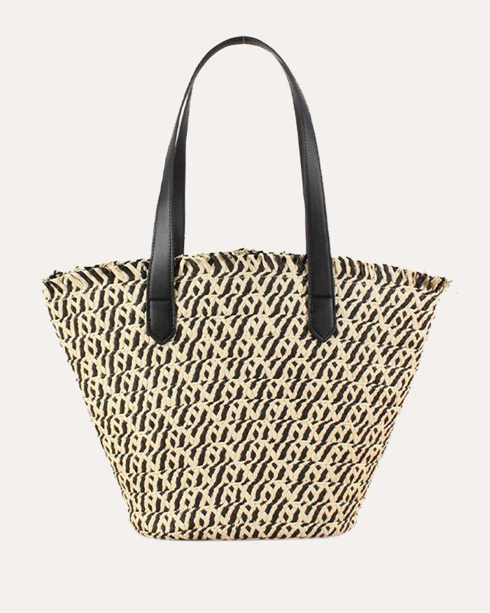 DuoWeave Chic Tote - Black / One-Size - ACCESSORIES-Bag