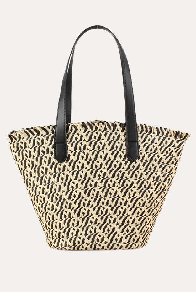 DuoWeave Chic Tote - Black / One-Size - ACCESSORIES-Bag