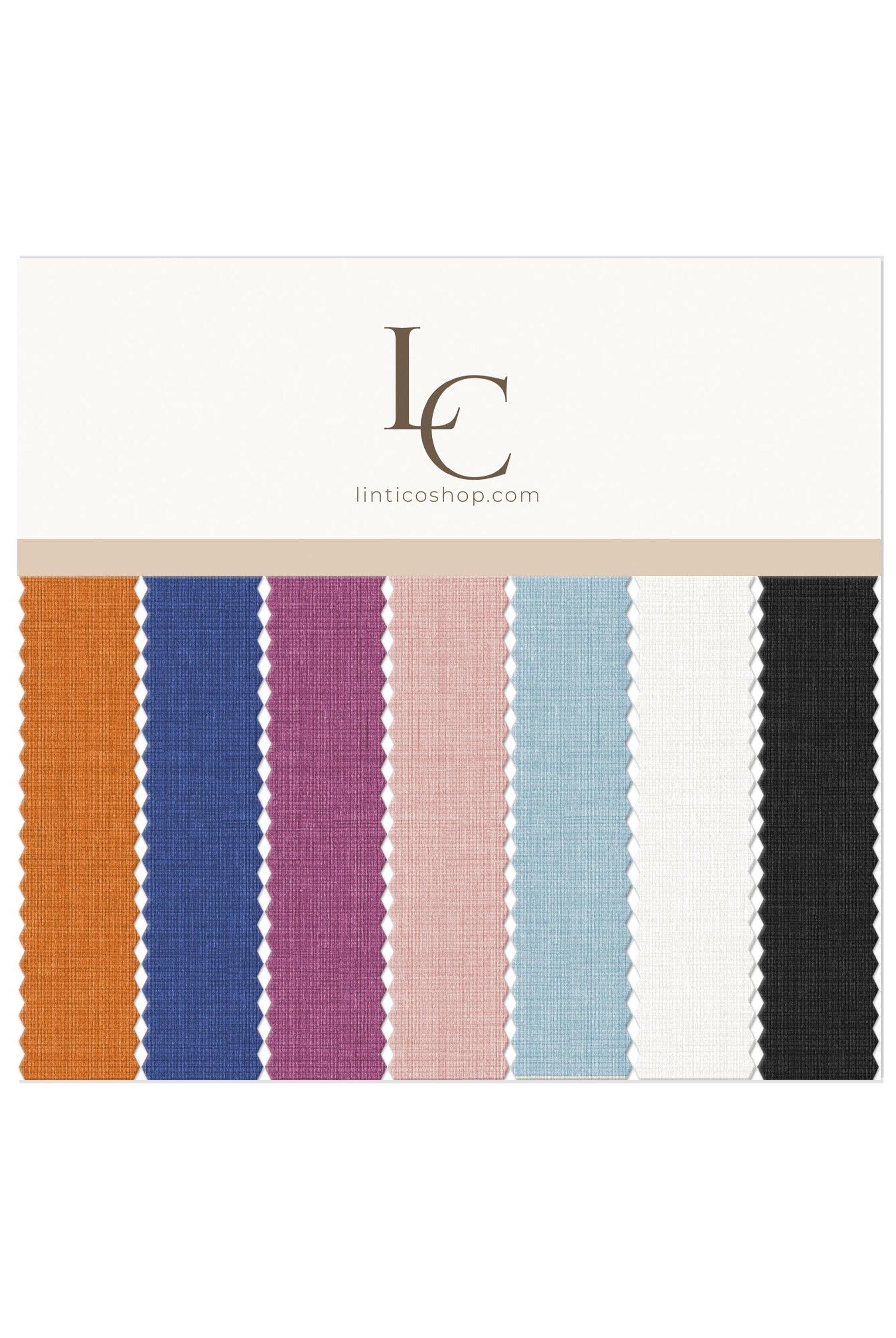 100% Linen Lightweight Fabric Handcraft Material for DIY and Sewing Projects - Sun Orange / Sample