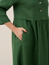 LINTICO women's linen outfit with maxi dress and midi dress
