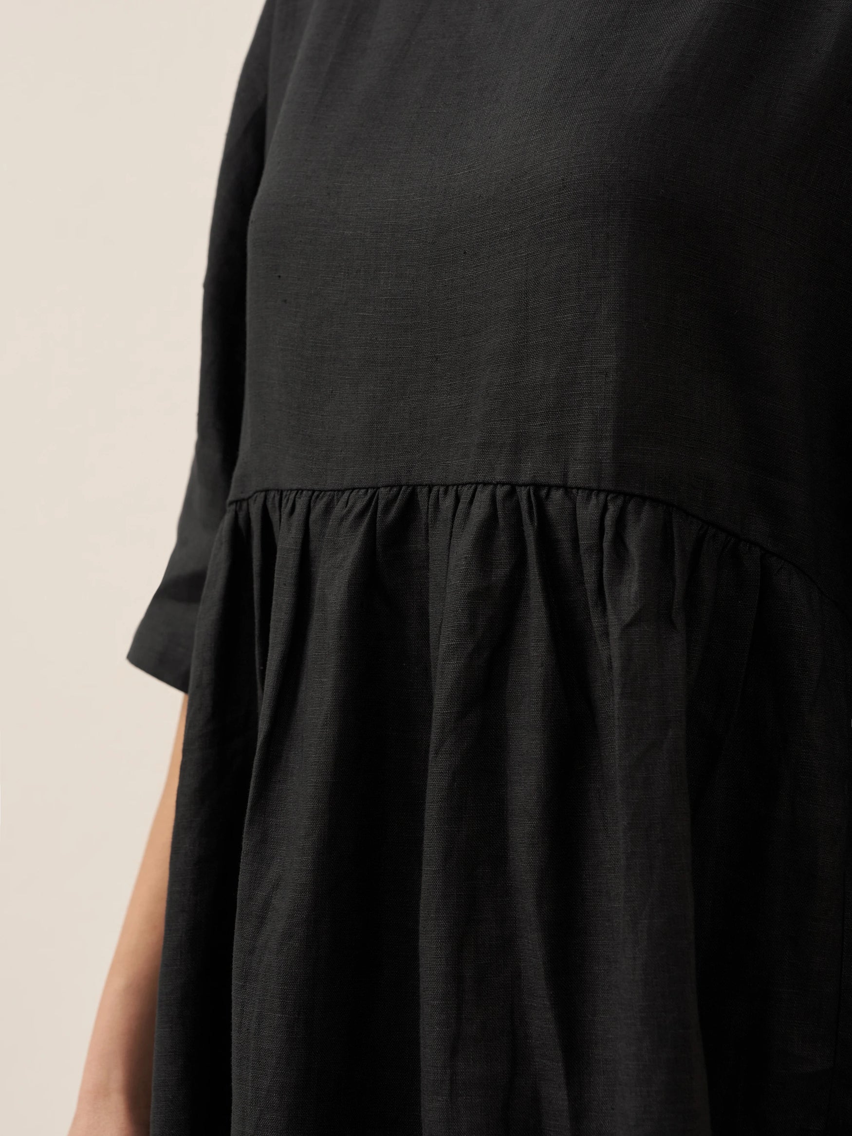 100% Linen A-Line Midi Dress VALENCIA by LINTICO for women